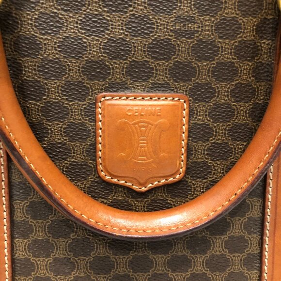Celine Brown Macadam Bag Sku#85473 (one corner minor crack, rubbing) - Picture 11 of 16